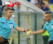 Horațiu Feșnic și-a uitat cartonașele la vestiar / foto: captură Prima Sport