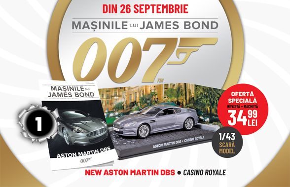 Gazeta Sporturilor îți aduce în premiera Masinile lui James Bond!