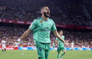 FC SEVILLA - REAL MADRID 0-1 // VIDEO Karim Benzema, talismanul lui Zinedine Zidane » 5 goluri în 5 etape