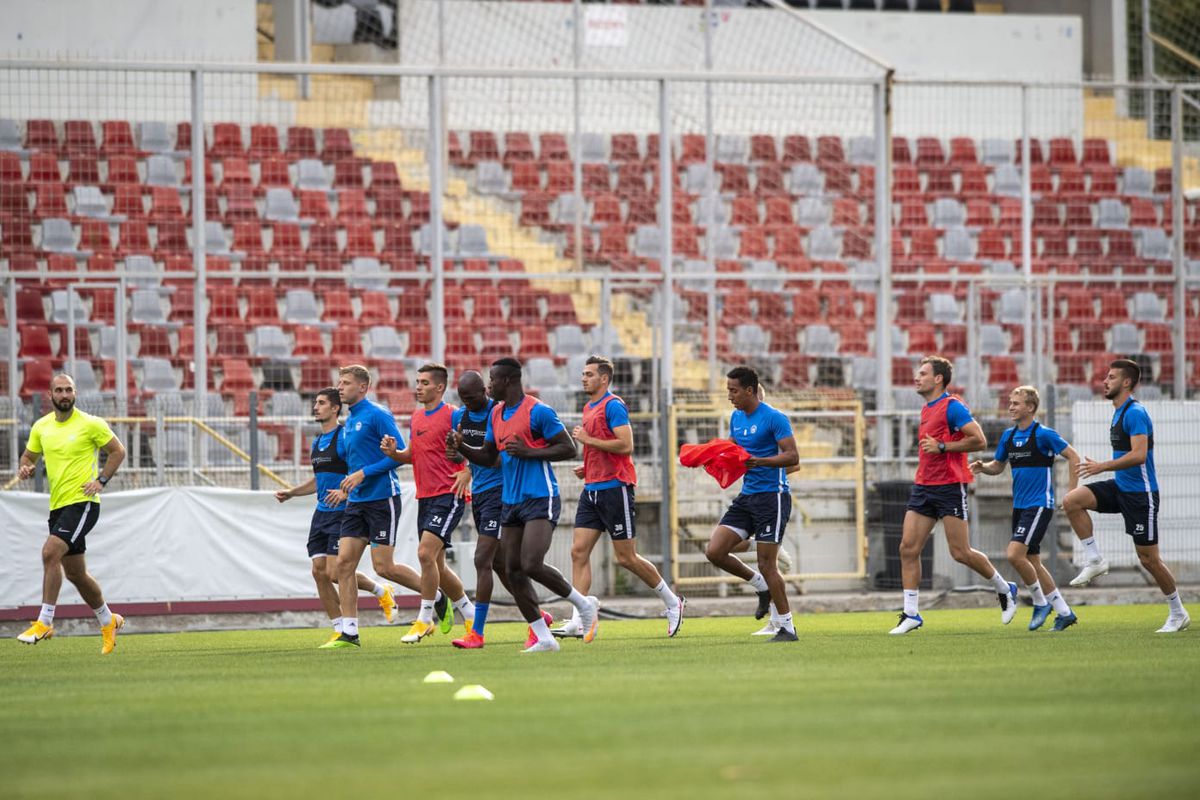 FCSB - SLOVAN LIBEREC. FOTO + VIDEO Cehii au efectuat antrenamentul oficial înaintea meciului decisiv cu roș-albaștrii