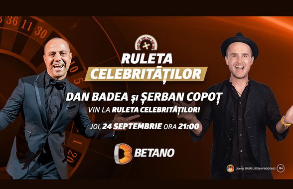 Betano i-a provocat pe Dan Badea și Șerban Copoț la Ruletă!