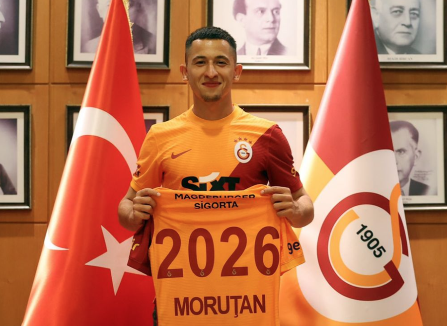 Olimpiu Moruțan, la prezentarea oficială în tricoul Galatei Procese și tensiuni produse de milioanele lui Becali » FCSB, acuzată de rea credință după transferurile vedetelor sale + Gazeta publică actele vânzării lui Moruțan