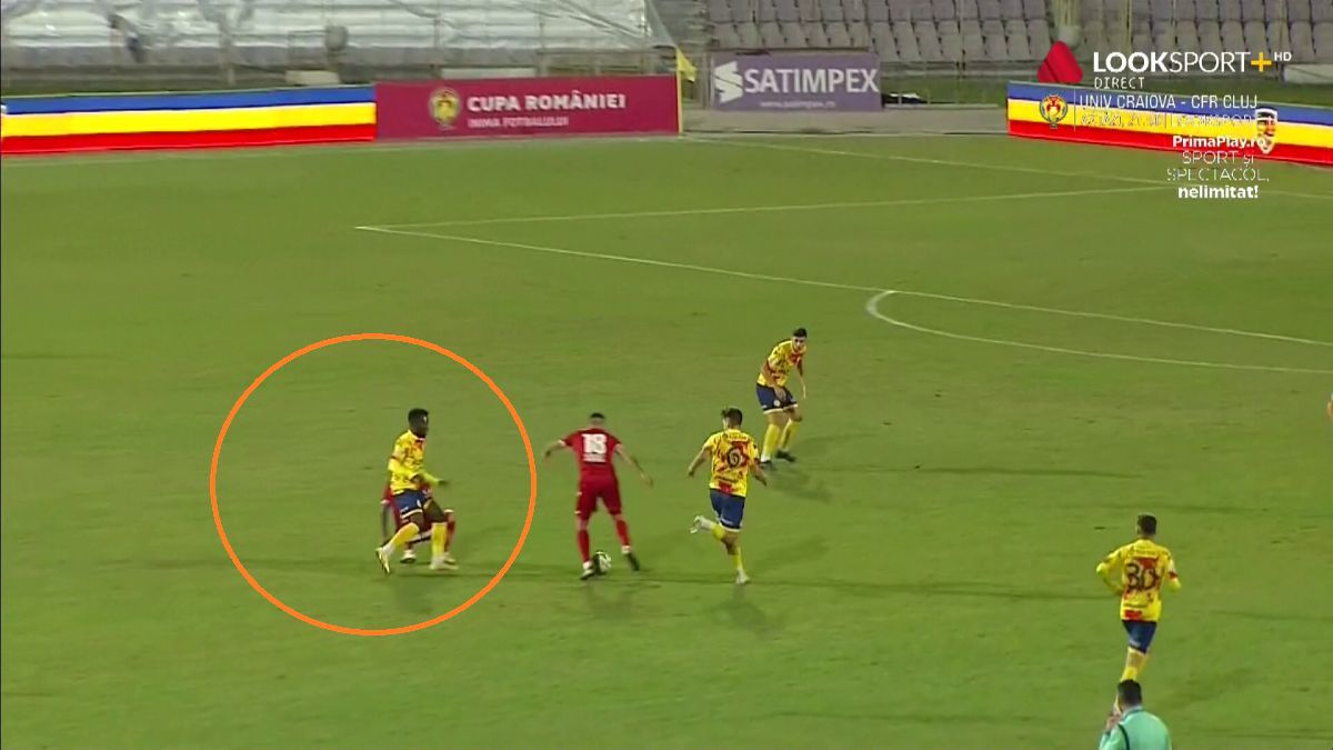 FOTO Ripensia - Dinamo, accidentare Cosmin Matei 23.09.2021