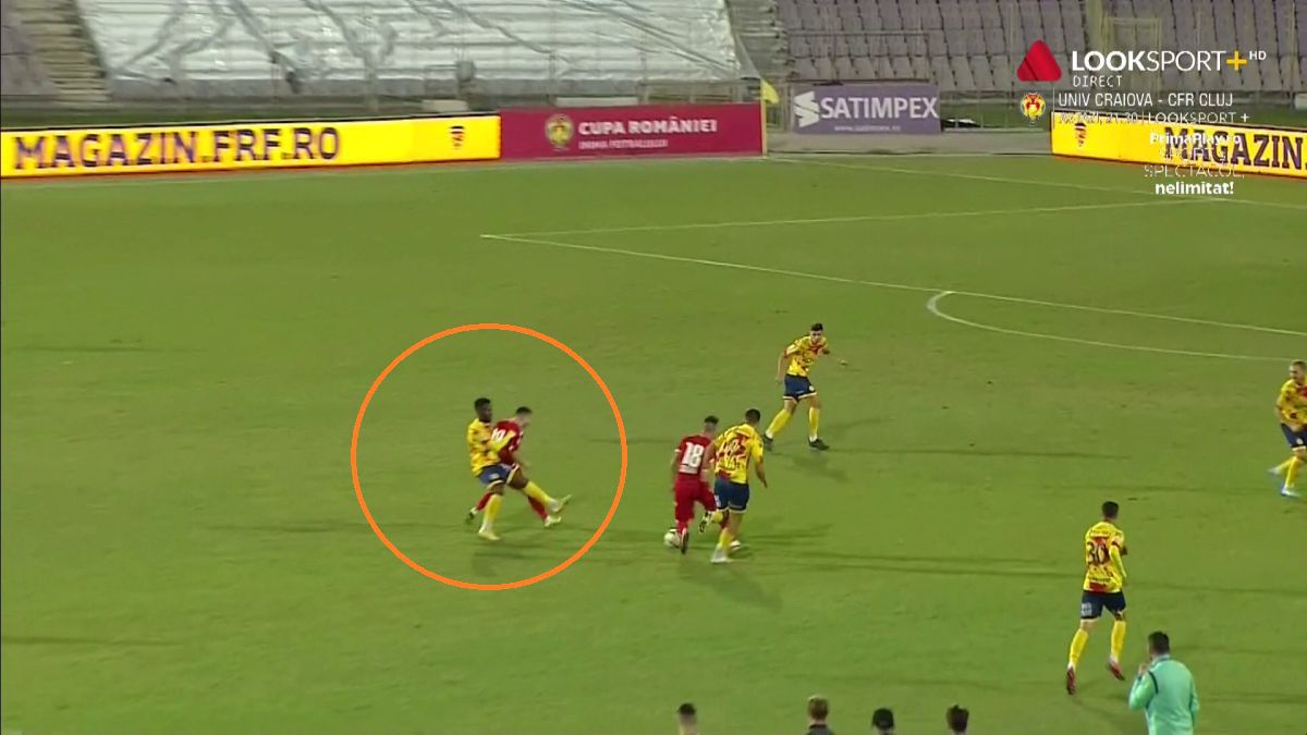 FOTO Ripensia - Dinamo, accidentare Cosmin Matei 23.09.2021