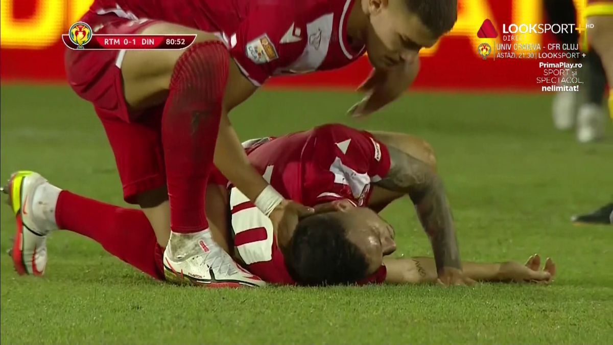 Matei, speriat de incidentul din minutul 82: „Am rămas fără aer”