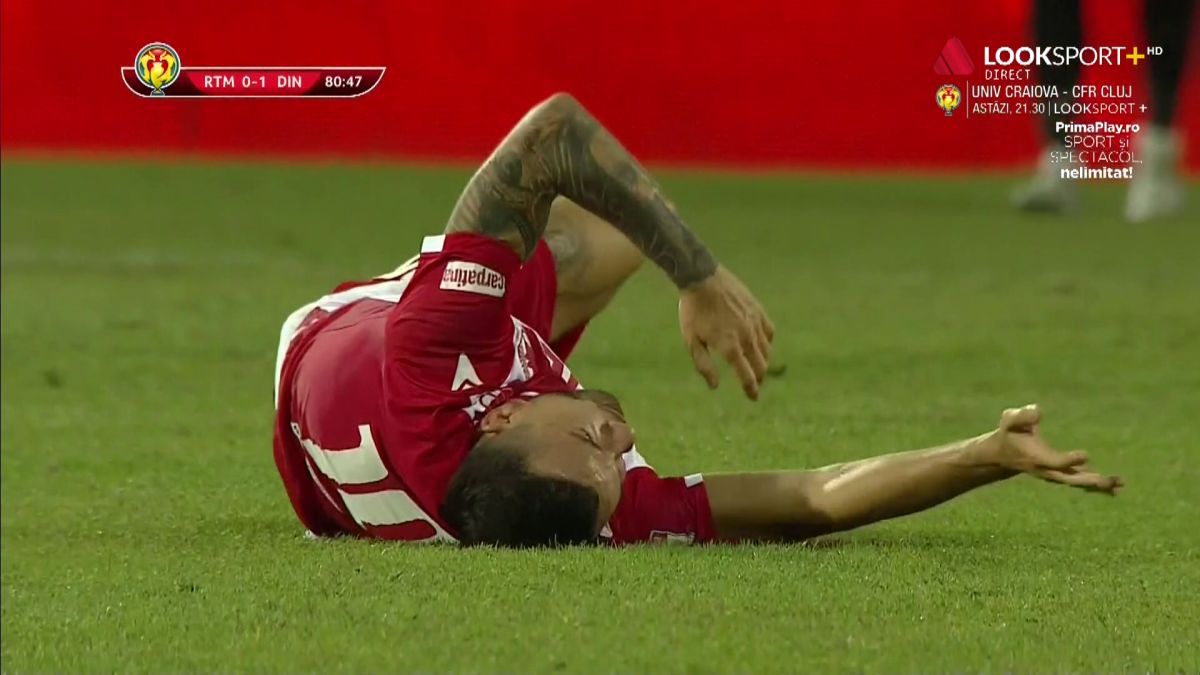 FOTO Ripensia - Dinamo, accidentare Cosmin Matei 23.09.2021