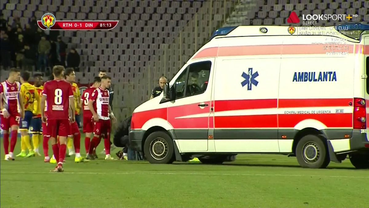 Matei, speriat de incidentul din minutul 82: „Am rămas fără aer”