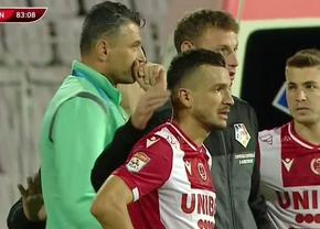 Matei, speriat de incidentul din minutul 82: „Am rămas fără aer, m-am speriat”