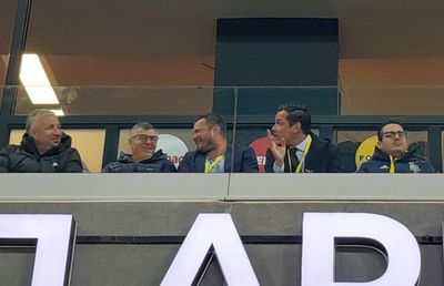 Lojă de lux la România U21 - Spania U21 » Petrescu și Neluțu Sabău, pe Cluj Arena