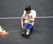 Un activist și-a dat foc pe teren, în prima zi de la Laver Cup / foto: Imago