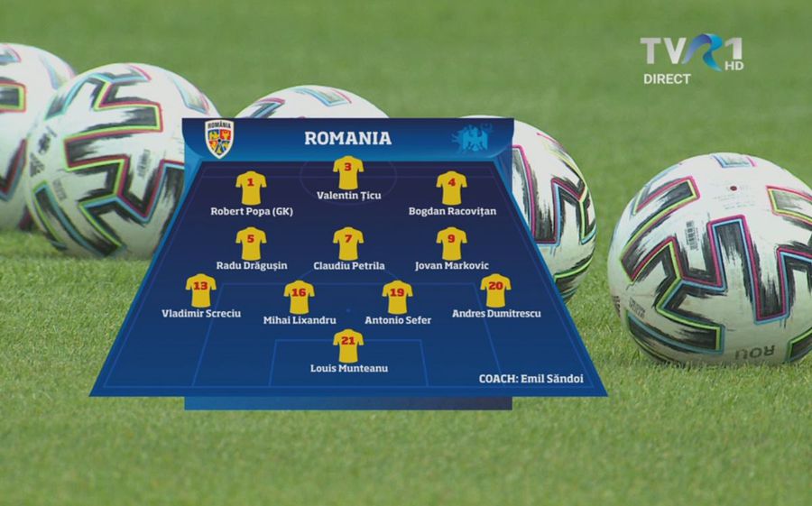 Incredibil ce a apărut pe grafica TVR la România U21 - Spania U21! Gafă colosală