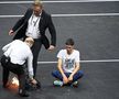 Un activist și-a dat foc pe teren, în prima zi de la Laver Cup / foto: Imago