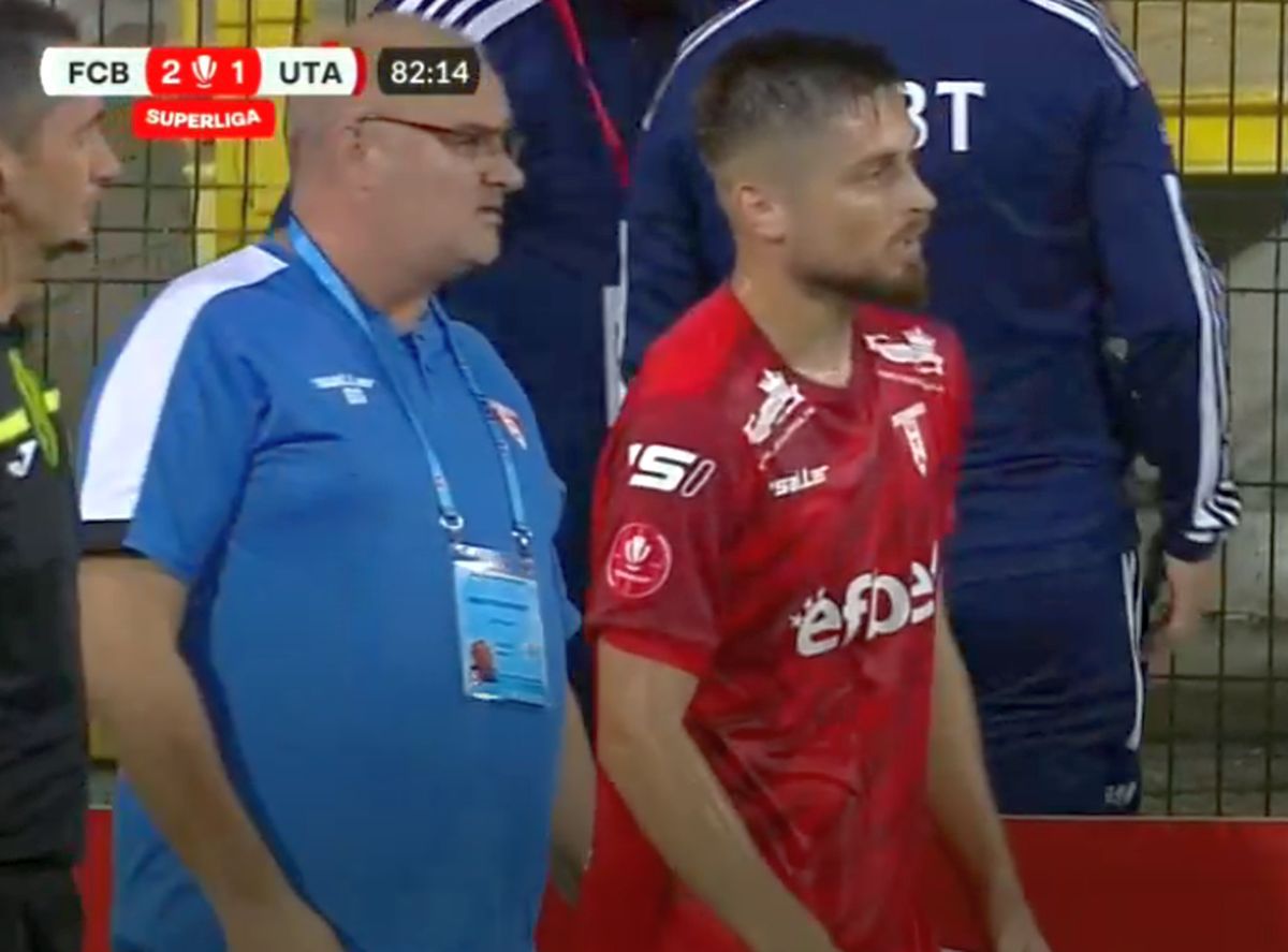 FC Botoșani - UTA cartonaș roșu Cătălin Carp