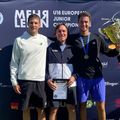 Ștefan Haita (stânga) și Luca Preda, campioni europeni la dublu juniori Foto: Tennis Europe