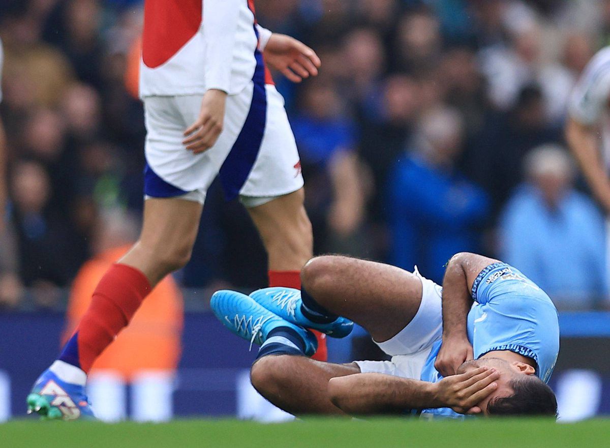 rodri, accidentat în manchester city - arsenal