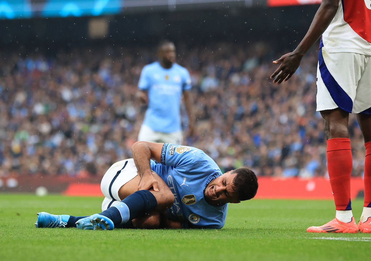 rodri, accidentat în manchester city - arsenal