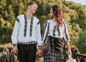 Canotorii Maria și Florin Lehaci, nunta anului în sportul românesc » Imagini minunate de la ceremonia tradițională din Bucovina