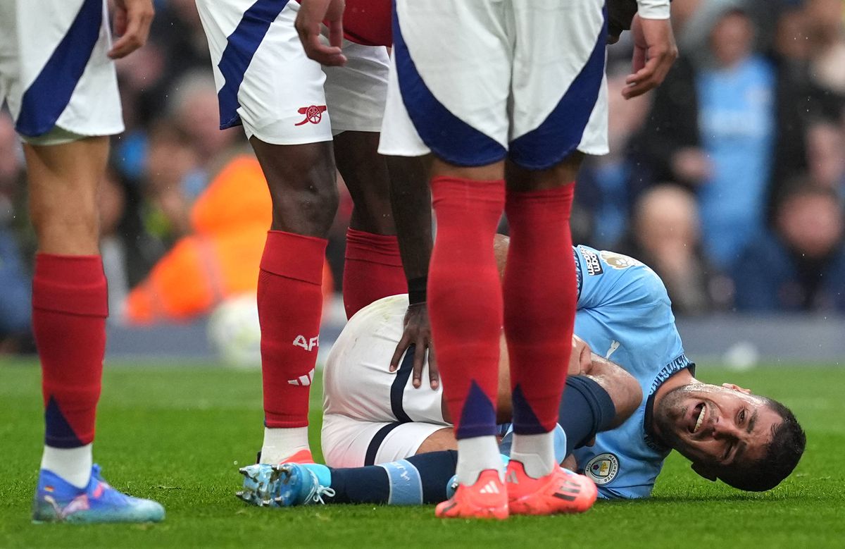 rodri, accidentat în manchester city - arsenal