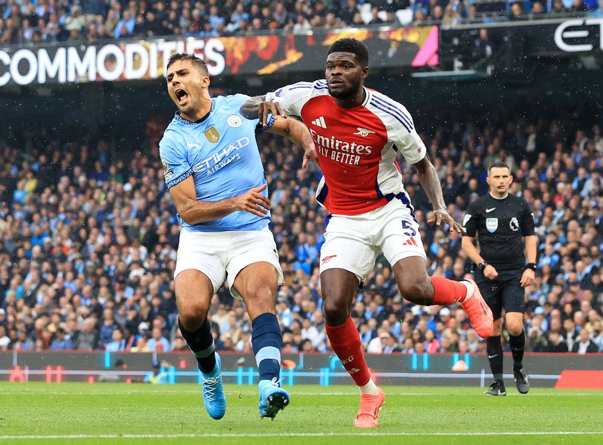 rodri, accidentat în manchester city - arsenal