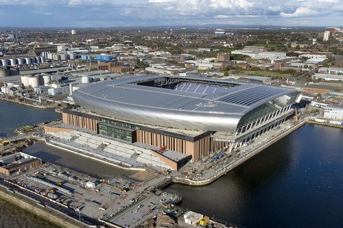 Noul stdion al lui Everton este în plin proces de construcție // foto: Guliver/gettyimages