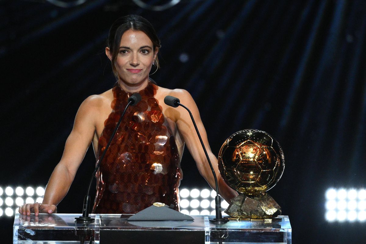 Aitana Bonmati la decernarea Balonului de Aur