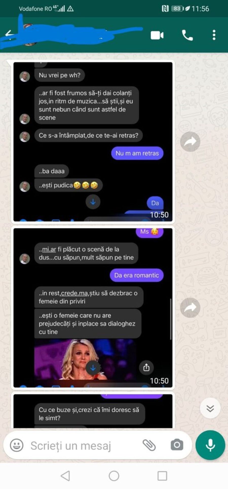 Dialogul dintre Ion Geolgău și mama juniorului / foto: Gazeta de Cluj „Să te văd la duș cu mult săpun pe tine” » Ion Geolgău urmează să fie dat afară din FRF, în urma scandalului cu mama fotbalistului