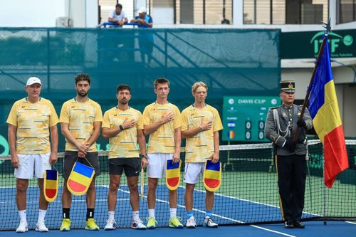 Echipa României de Cupa Davis pentru întâlnirea cu El Salvador/Foto: FR Tenis