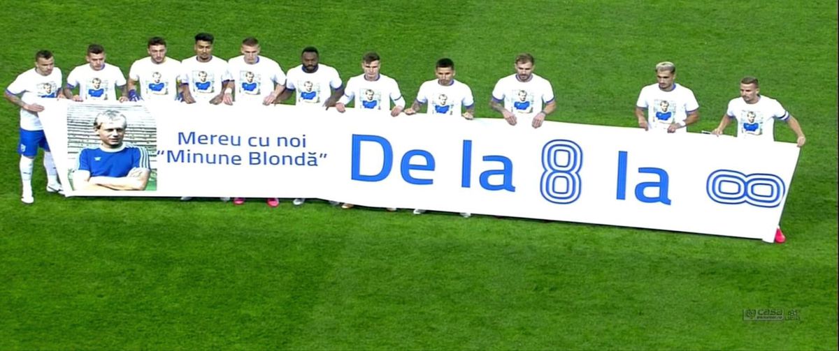 Omagiu pentru Ilie Balaci la Craiova - Clinceni » Bannere afișate în tribune: „Timpul s-a oprit în loc”