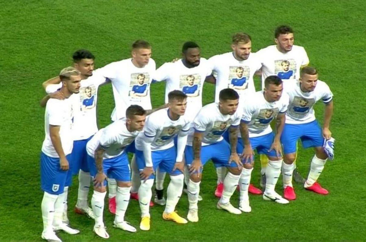 Omagiu pentru Ilie Balaci la Craiova - Clinceni » Bannere afișate în tribune: „Timpul s-a oprit în loc”