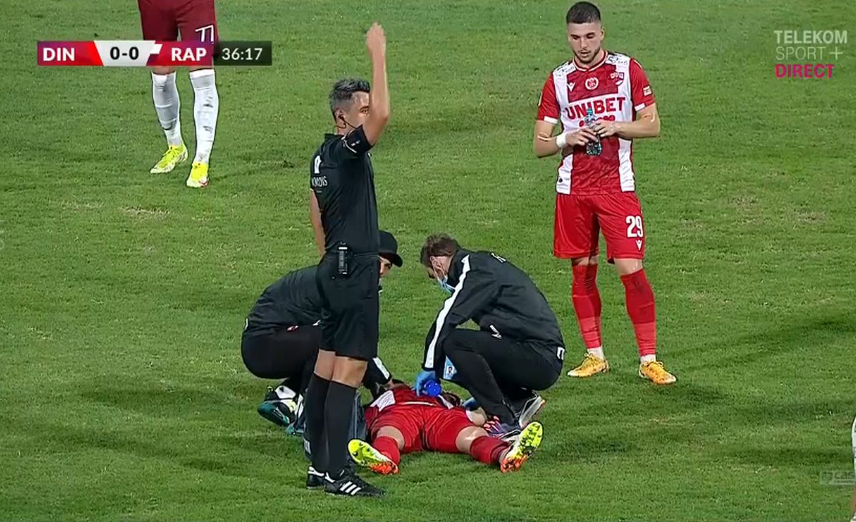 Dinamo - Rapid, probleme Alexandru Răuță