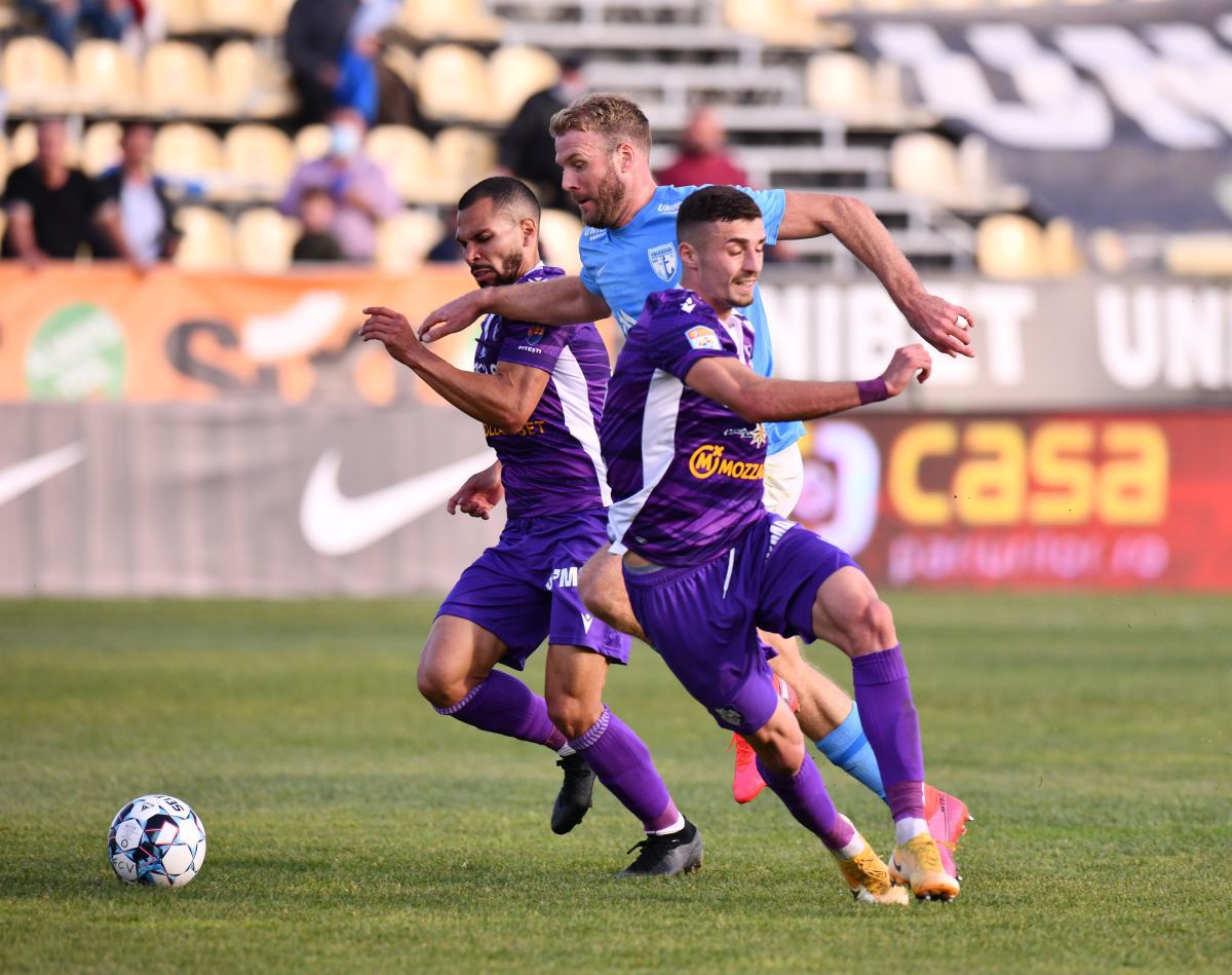 FC Voluntari - FC Argeș 0-2. Alb-violeții opresc seria de invincibilitate a ilfovenilor! Clasamentul actualizat