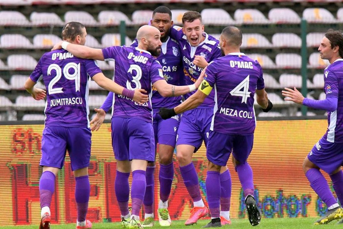 FC Voluntari - FC Argeș 0-2. Alb-violeții opresc seria de invincibilitate a ilfovenilor! Clasamentul actualizat