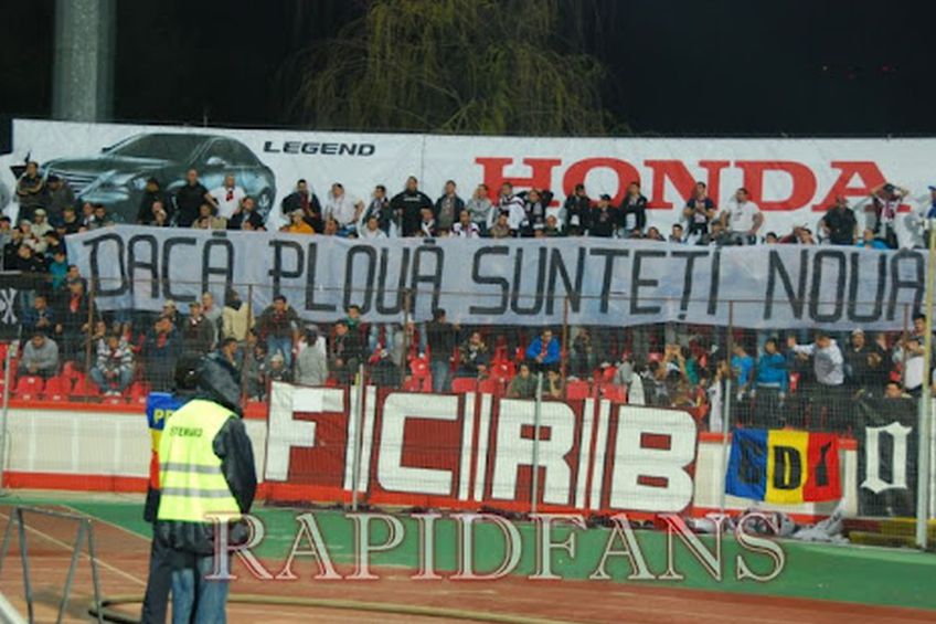 Meciurile tari dintre Rapid și Dinamo au fost date de rivalitatea dintre suporteri / foto: Rapid Fans