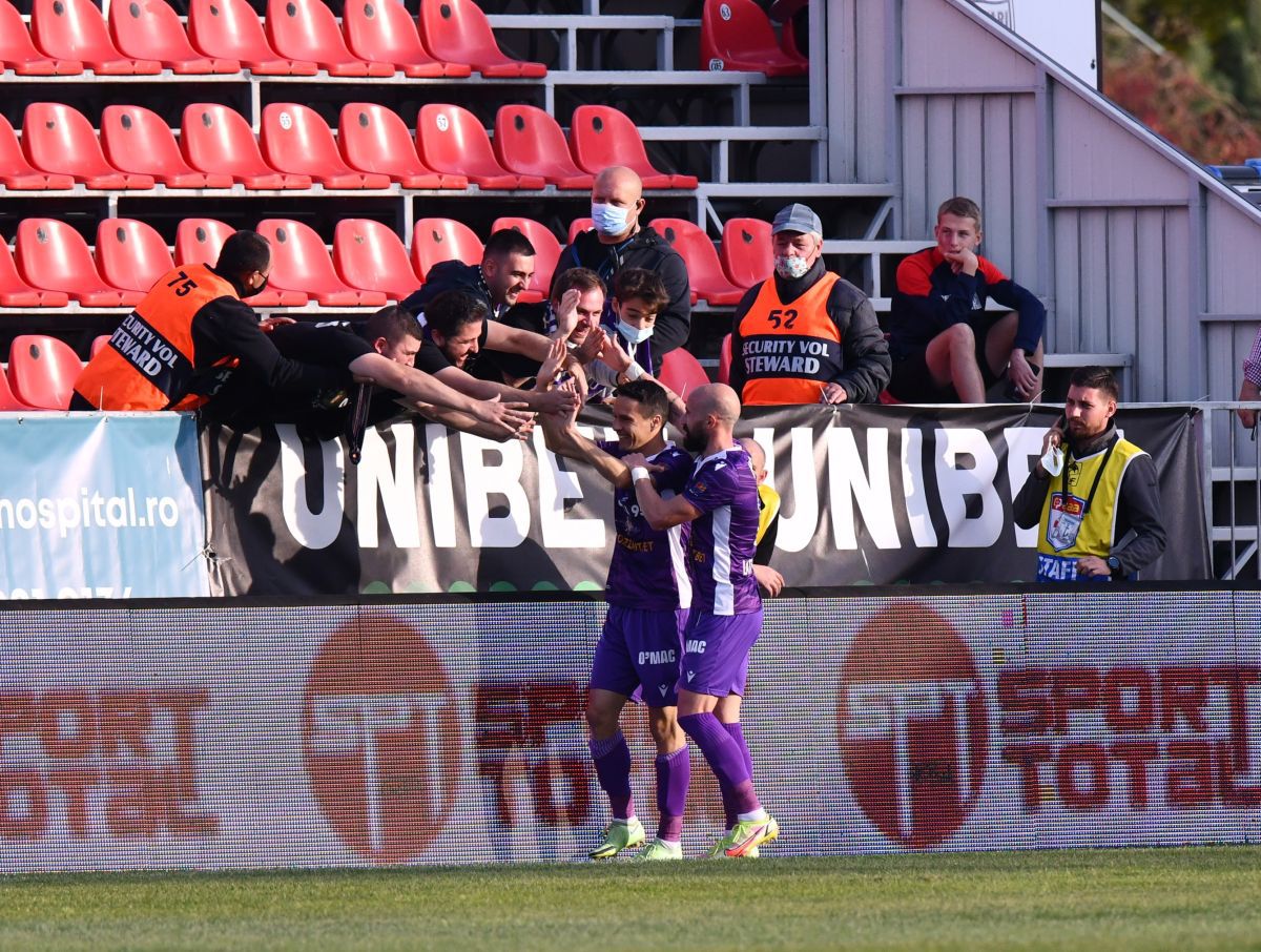 FC Voluntari - FC Argeș 0-2. Alb-violeții opresc seria de invincibilitate a ilfovenilor! Clasamentul actualizat