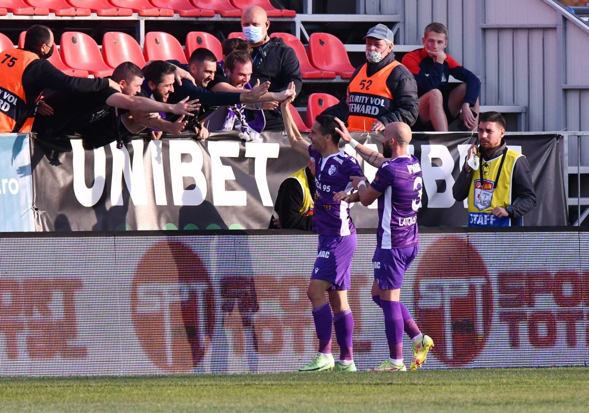 FC Voluntari - FC Argeș 0-2. Alb-violeții opresc seria de invincibilitate a ilfovenilor! Clasamentul actualizat