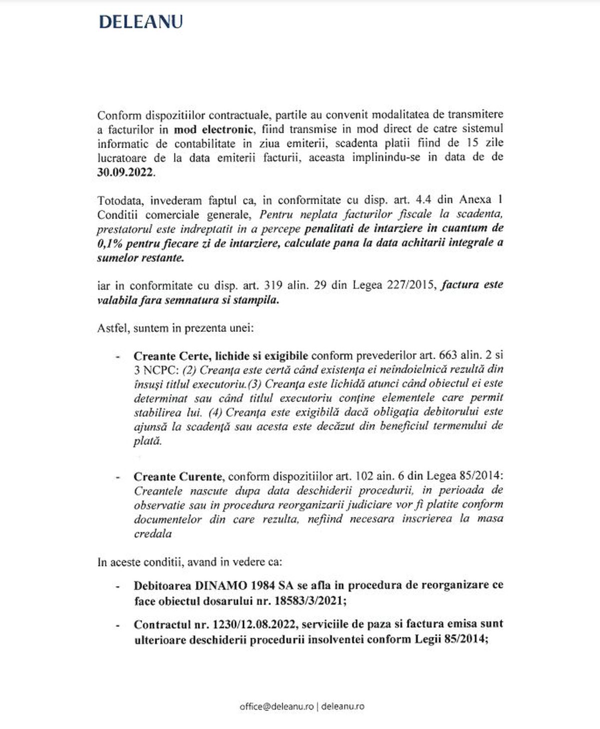 O firmă de securitate cere falimentul lui Dinamo! GSP.ro a intrat în posesia documentelor