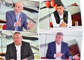 Patru dezbateri eveniment în studioul GSP! Mircea Geoană, George Simion, Nicolae Ciucă și Marcel Ciolacu au fost la „Prietenii lui Ovidiu”