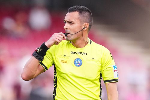 Potretul lui Marco Di Bello, arbitrul delegat la Rangers - FCSB, din Europa League. Foto: Imago