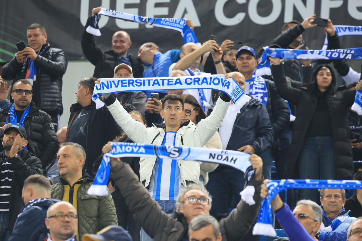 Universitatea Craiova - Noah, scenografia oltenilor // foto: Ionuț Iordache (GSP)