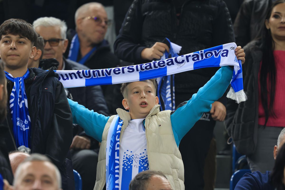 Momente speciale în Bănie: ce scenografie au pregătit oltenii pentru partida cu Noah, după ce s-au dat în stambă la adresa UEFA