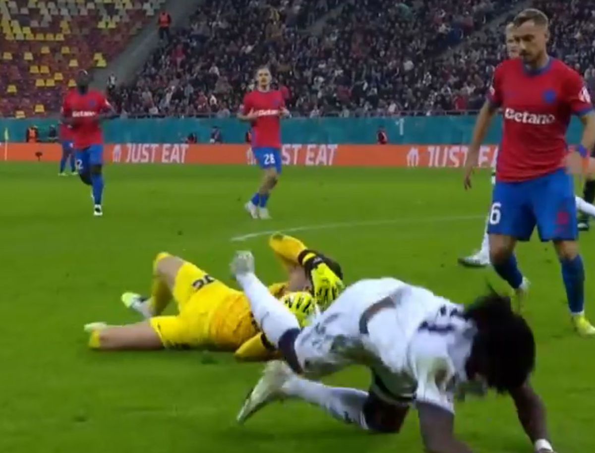 Ștefan Târnovanu, moment delicat în prima repriză cu „bătăușul” de la Bologna » I-a arătat obrazul