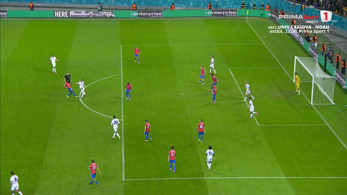 Umilință supremă pentru apărarea celor de la FCSB » Jucătorul de la Bologna l-a imitat pe Zidane în careu, apoi a izbucnit în râs