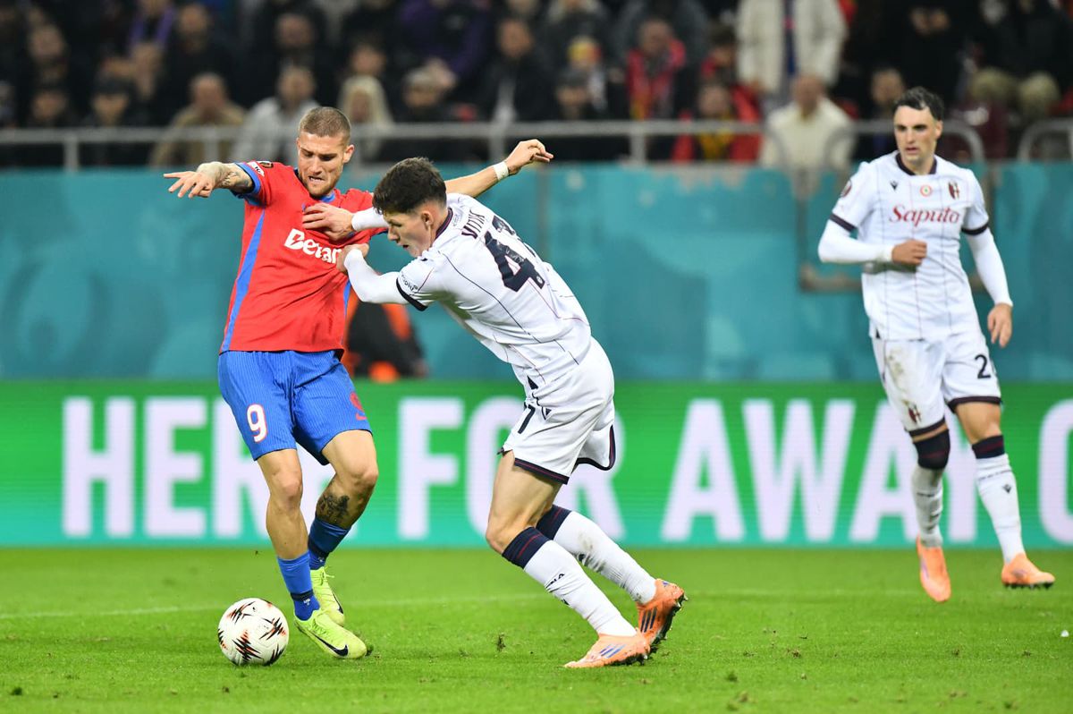 Raul Rusescu, la pauza FCSB - Bologna: „Să recunoaștem!”