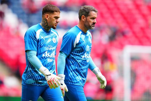 Ederson (stânga) și Scott Carson (dreapta) / Foto: Imago Images