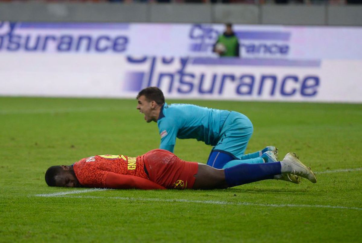 FCSB - ASTRA // Momente de panică pe Arena Națională: Harlem Gnohere, KO după un duel cu David Lazar!