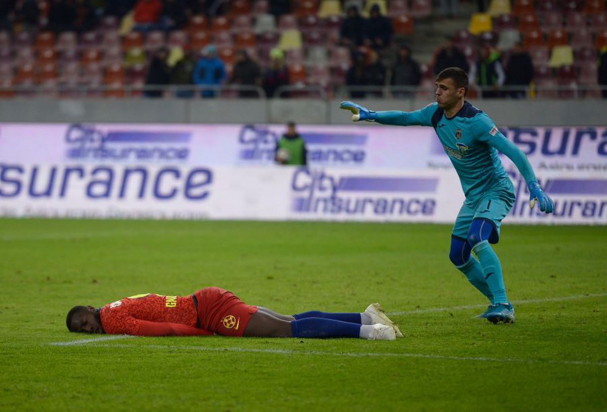 FCSB - ASTRA // Momente de panică pe Arena Națională: Harlem Gnohere, KO după un duel cu David Lazar!