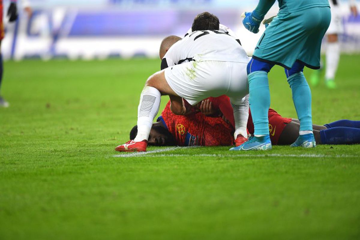 FCSB - ASTRA // Momente de panică pe Arena Națională: Harlem Gnohere, KO după un duel cu David Lazar!