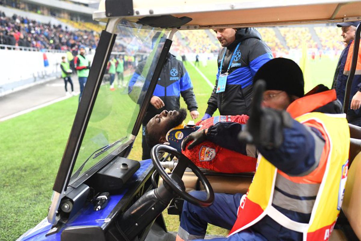 FCSB - ASTRA // Momente de panică pe Arena Națională: Harlem Gnohere, KO după un duel cu David Lazar!