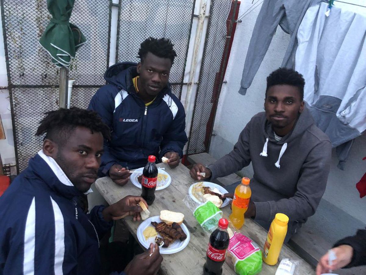 FOTO Jucători africani la Șomuz Fălticeni