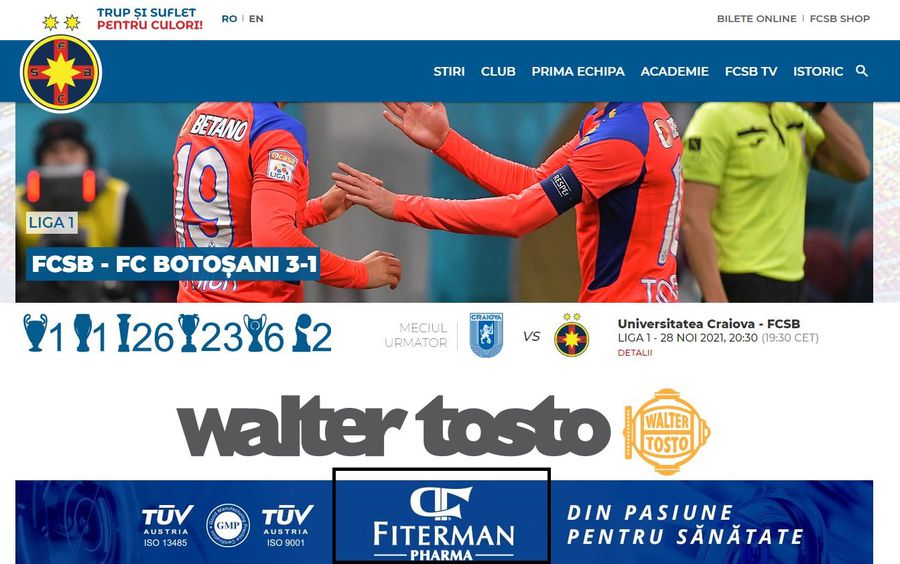 Prima companie care sponsorizează atât FCSB, cât și CSA Steaua!